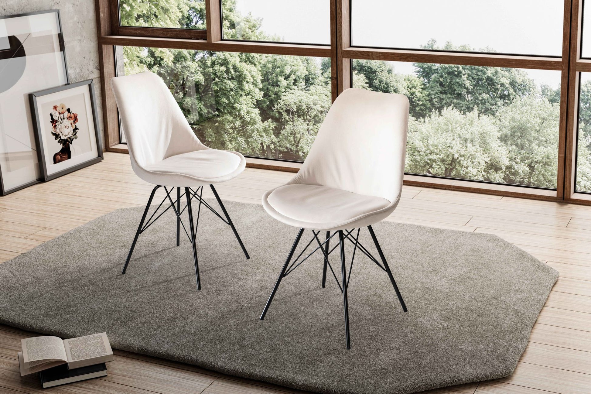 Silla De Comedor Ergonómica Y Resistente, Modelo Wl6.991_2