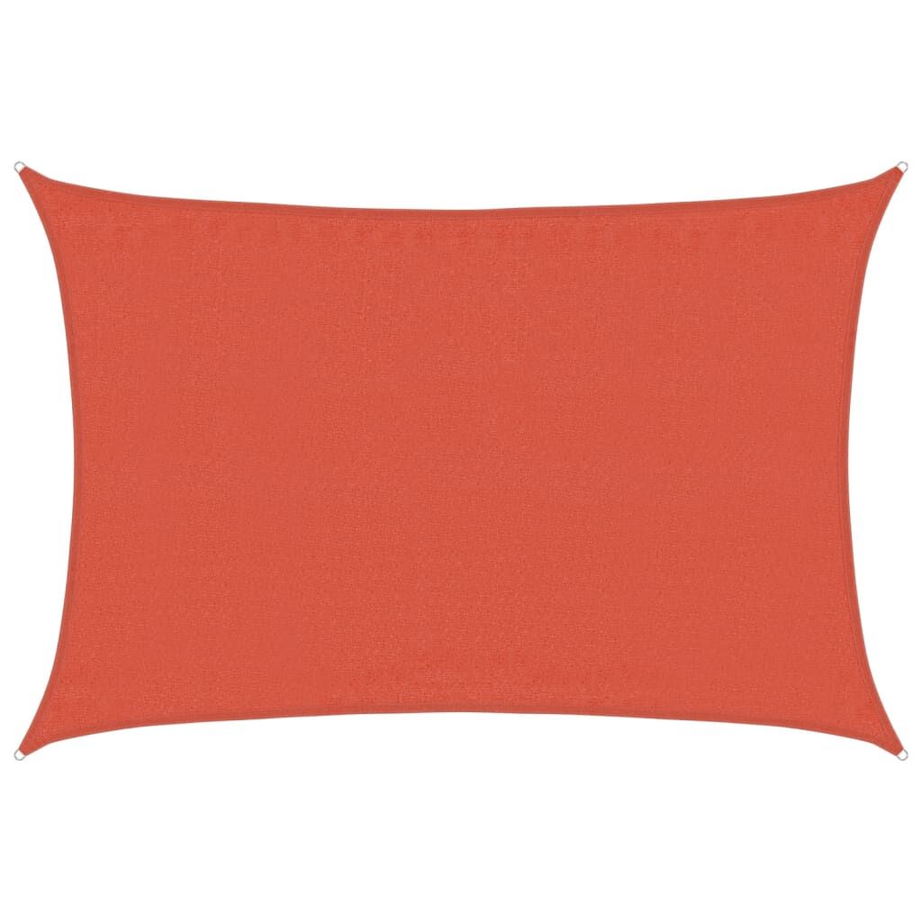Vidaxl Toldo De Vela Rectangular Hdpe Terracota 160 G/m² 3,5x5 M_0