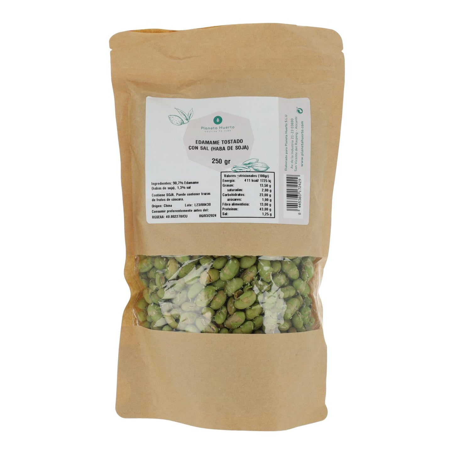 Edamame tostado y salado Planeta Huerto 250gr