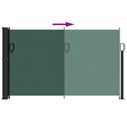 Toldo Lateral Retráctil Verde Oscuro 120x500 Cm_3
