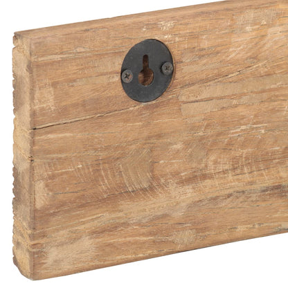Perchero De Recibidor 5 Ganchos Madera Reciclada 100x2,5x15 Cm_5