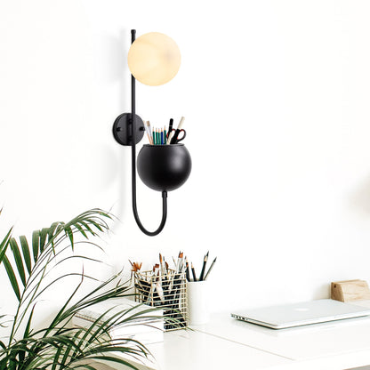 Aplique De Pared, Metal , Negro, 15x23x61, Casquillo E14 Max 40 W_4