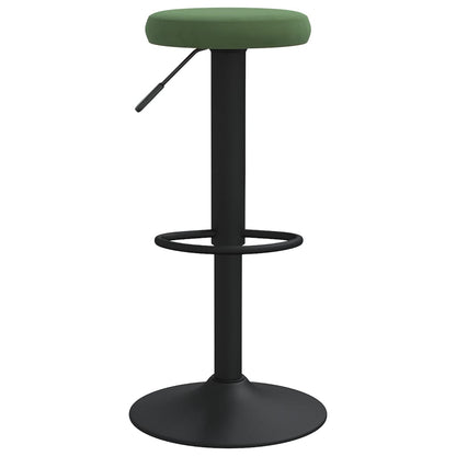 Taburetes De Cocina 2 Unidades Terciopelo Verde Oscuro_2