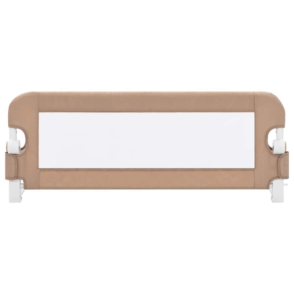 Vidaxl Barandilla De Seguridad Cama De Niño Poliéster Taupe 102x42 Cm_2