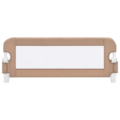 Vidaxl Barandilla De Seguridad Cama De Niño Poliéster Taupe 102x42 Cm_2