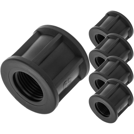 Pack De 5 Unidades Manguito Reductor De Polipropileno 3/4“ X 1/2“ Para Sistema De Riego_0