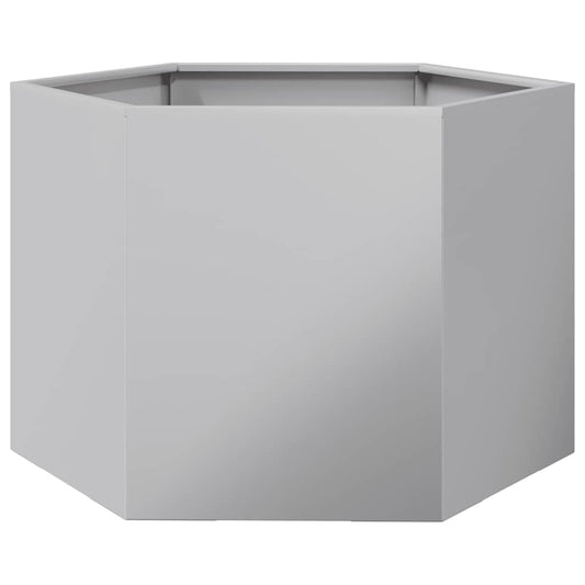 Jardinera Hexagonal Acero Galvanizado 69x60x45 Cm_0
