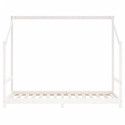Vidaxl Estructura De Cama Para Niños Madera Pino Blanco 2x(90x190) Cm_5