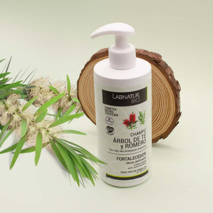 Champú Fortalecedor Bio Árbol de Té y Romero Labnatur 450 ml | Anticaída | Fortalece y Estimula el Crecimiento_1