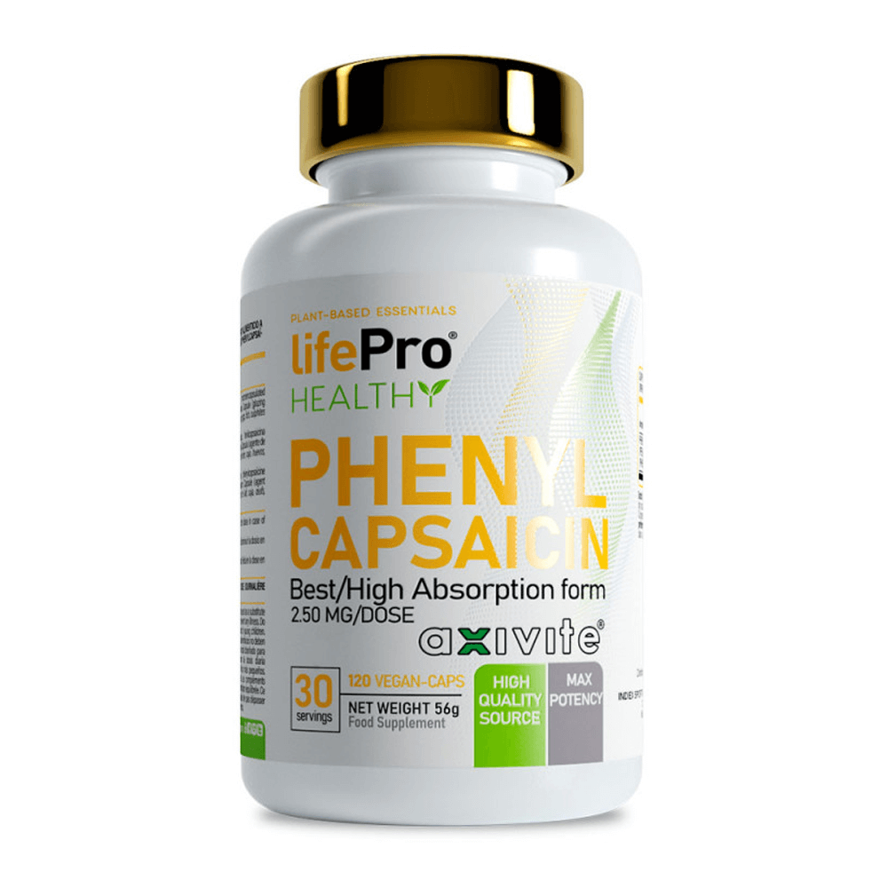 Phenyl Capsaicin - 120 Cápsulas Veganas - Termogénicos - Lifepro_0