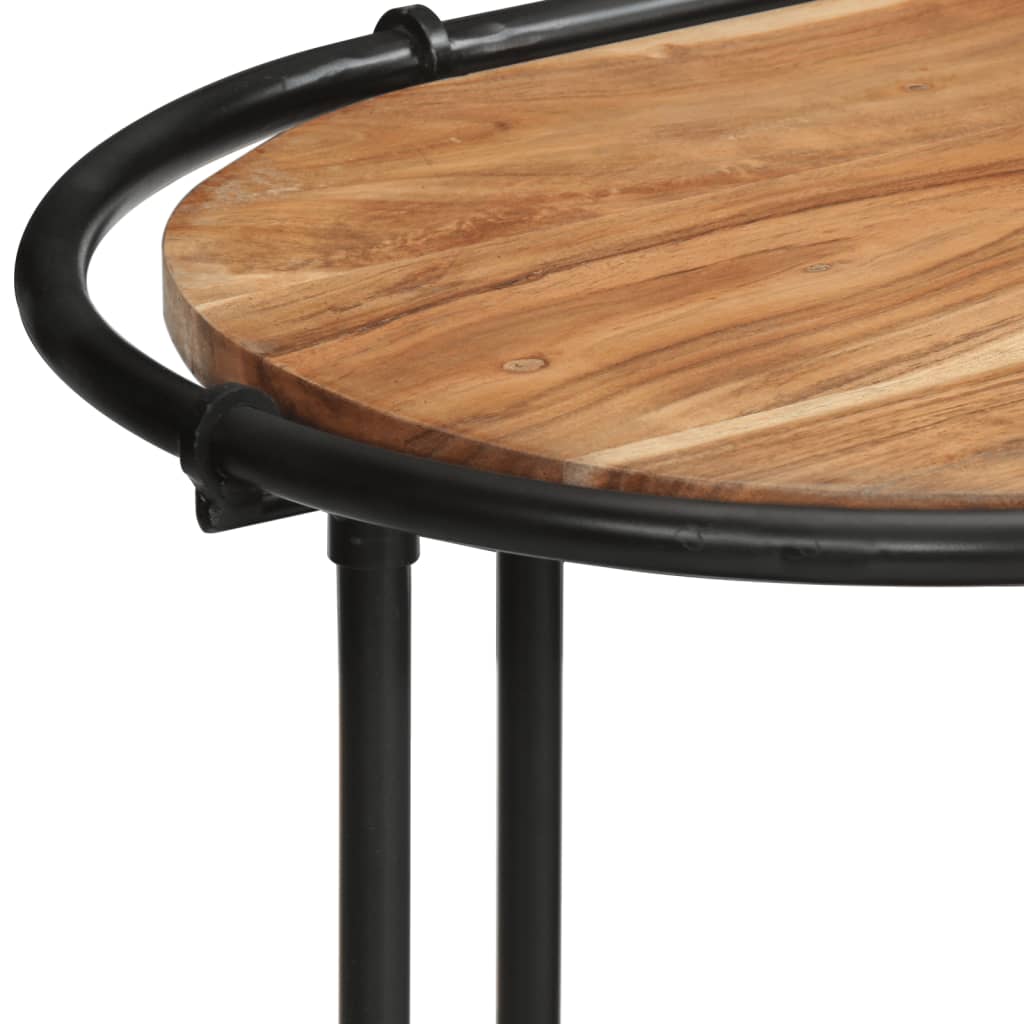 Mesa Consola Madera Maciza De Acacia 110x42x76 Cm_4
