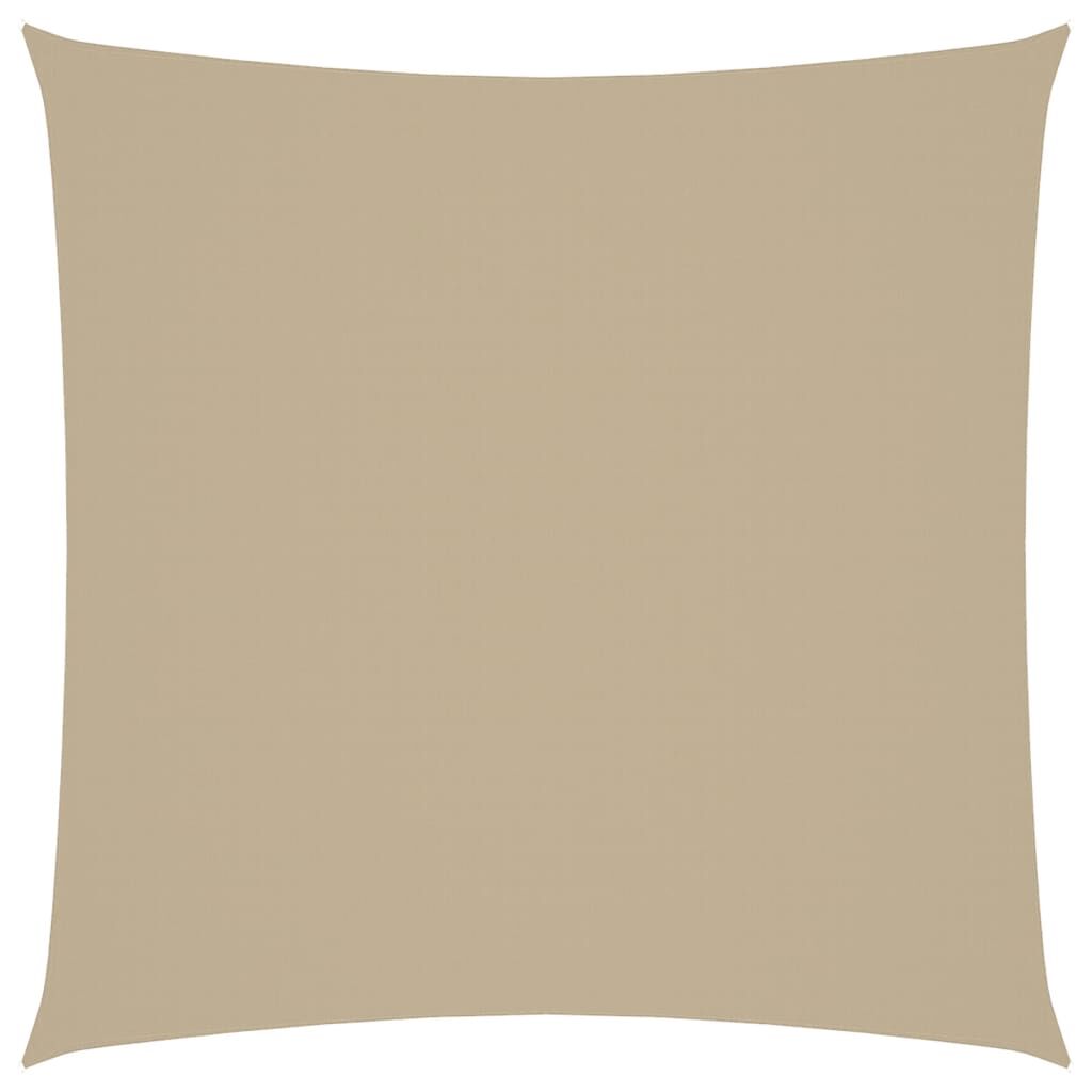 Vidaxl Toldo De Vela Cuadrado Tela Oxford Beige 3x3 M_0