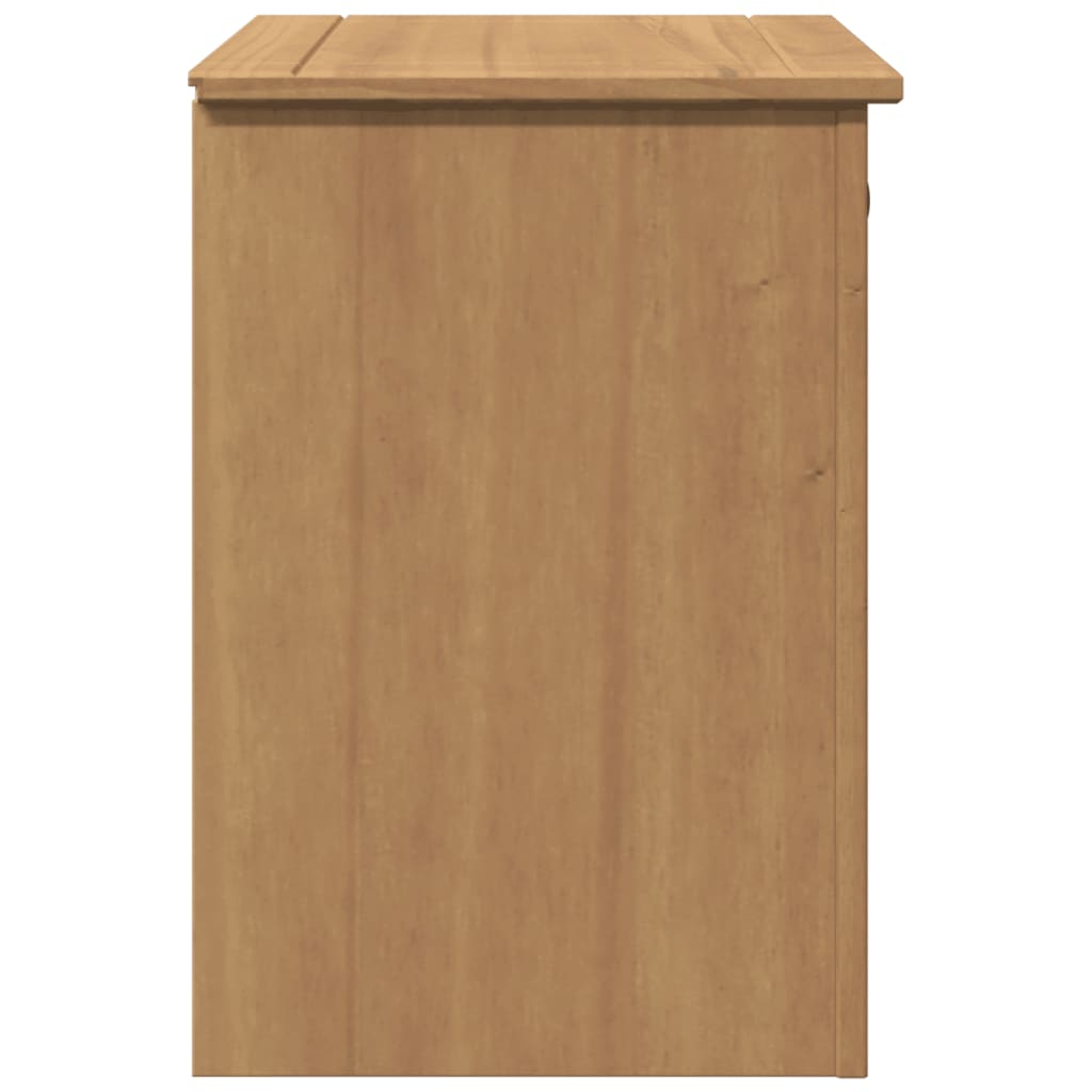 Mesita De Noche Panama Madera Maciza De Pino 46x40x57 Cm_4