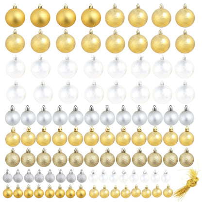 Vidaxl Bolas De Navidad 100 Unidades Plateado/dorado_1