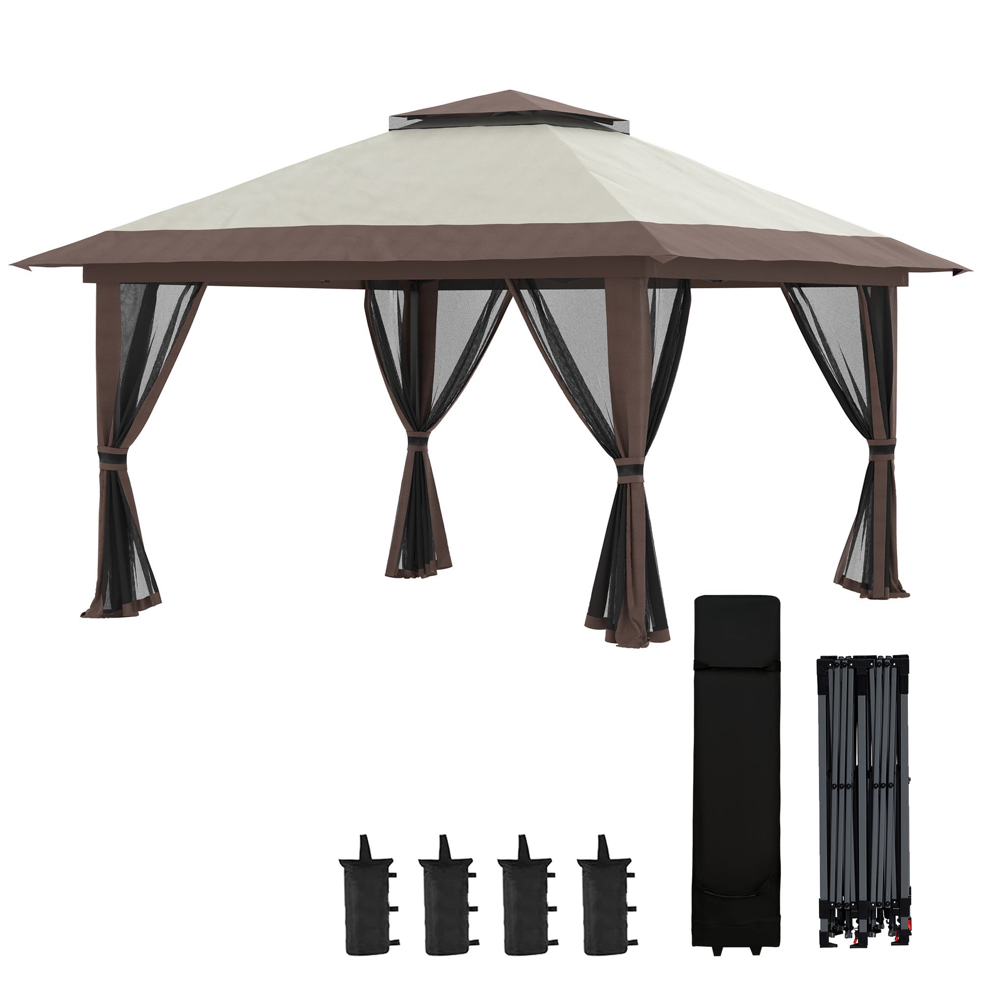 Outsunny Carpa Plegable Pop-up 4x4x2_0