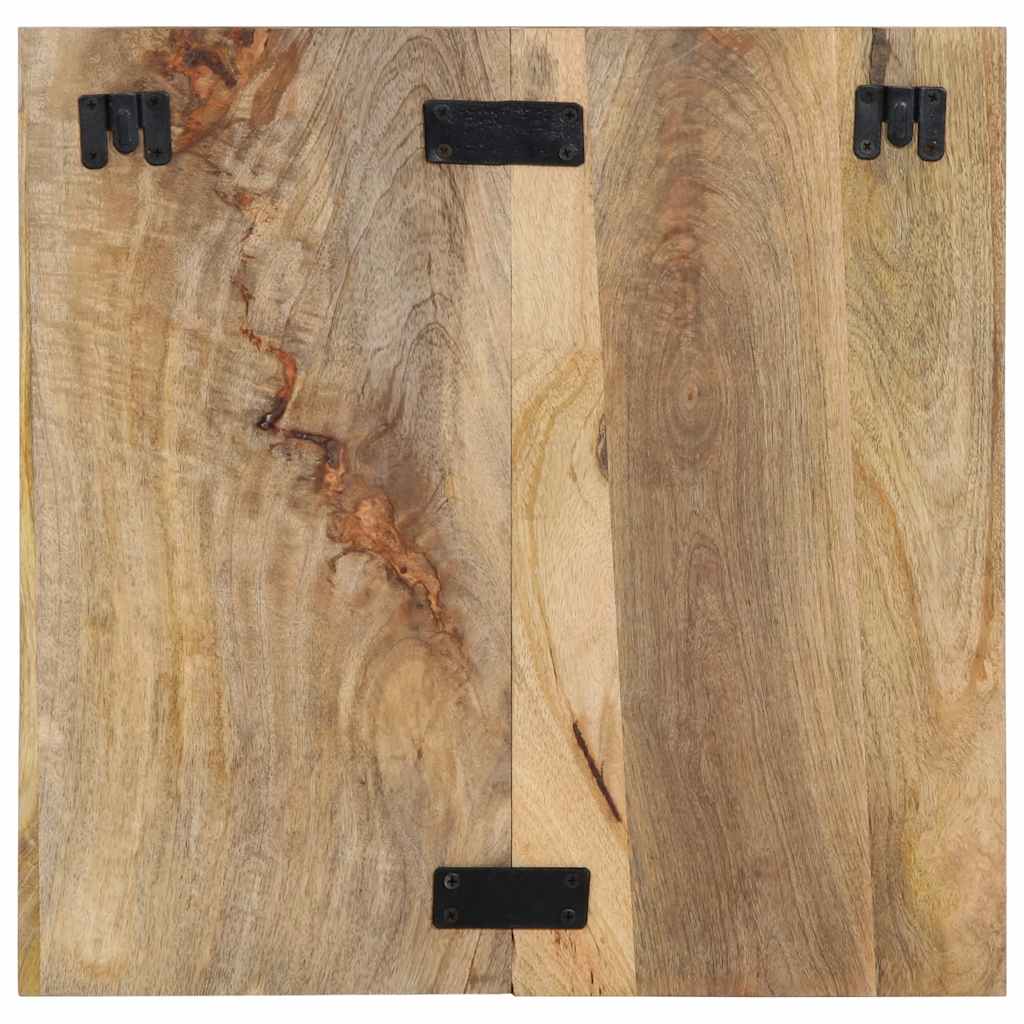 Mesita De Noche Madera Maciza De Mango 50x27x50 Cm_2