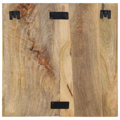 Mesita De Noche Madera Maciza De Mango 50x27x50 Cm_2