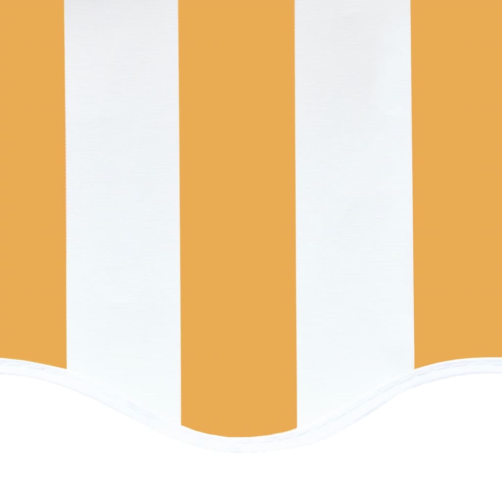 Tela De Repuesto Para Toldo Amarillo Y Blanco 4,5x3,5 M Poliéster_4