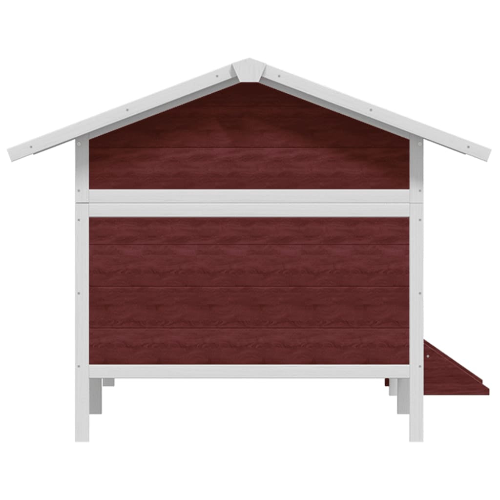 Vidaxl Caseta Para Perros Madera Maciza Pino Color Moca 159x120x88,5cm_3