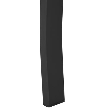 Outsunny Banco De Jardín De Metal De 2 Plazas 127x58x82 Cm Negro_3