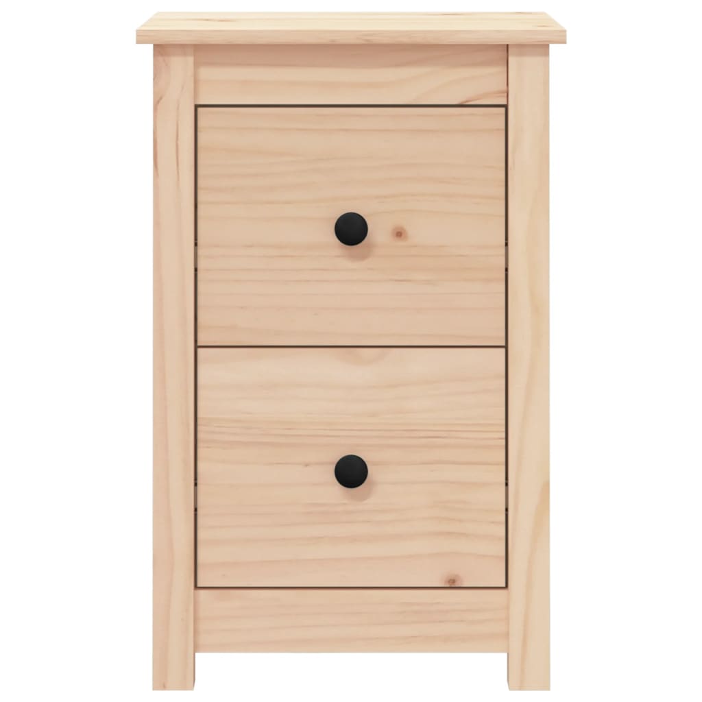 Mesita De Noche Madera Maciza De Pino 40x35x61,5 Cm_1