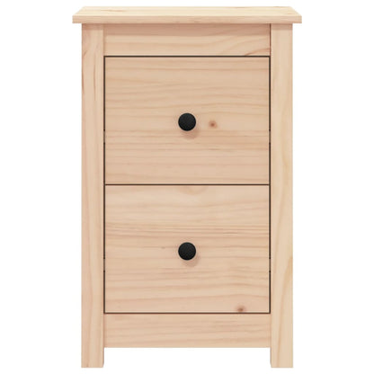 Mesita De Noche Madera Maciza De Pino 40x35x61,5 Cm_1