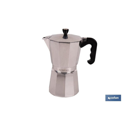 Cafetera Italiana De Aluminio Para Inducción 12 Tazas_0