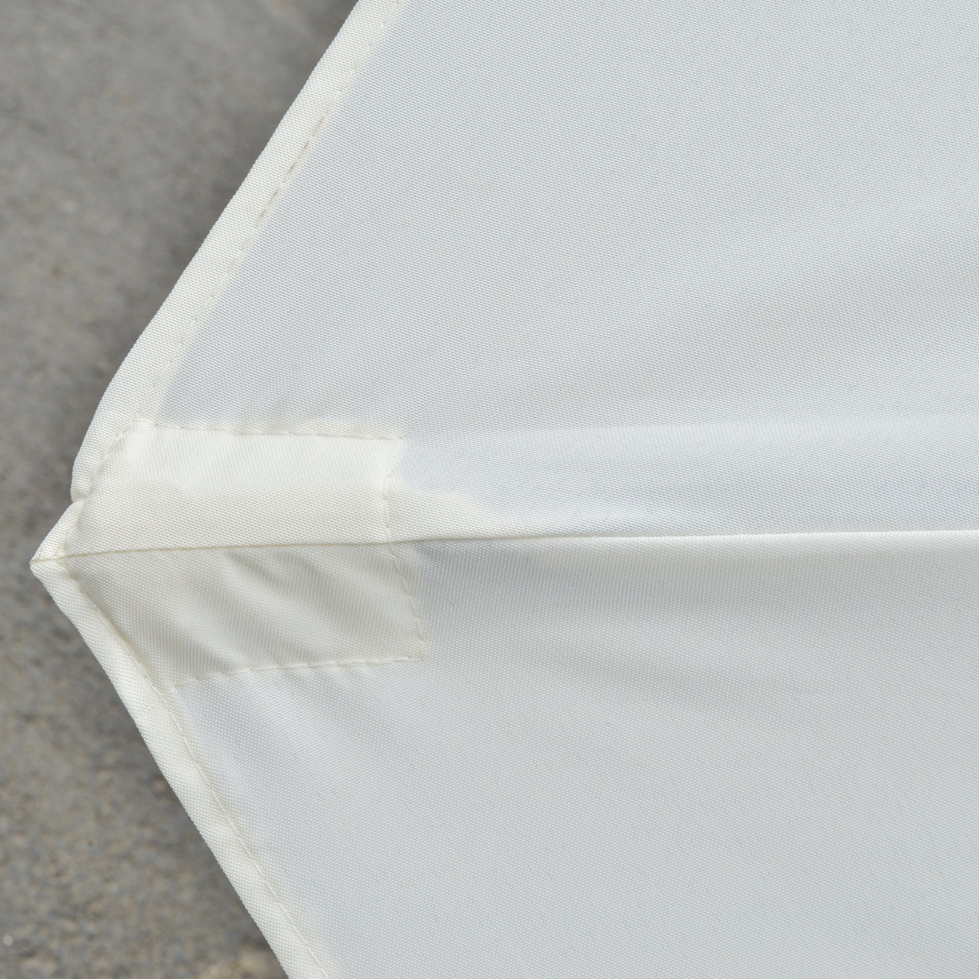 Outsunny Sombrilla Doble De Jardín Con 48 Luces Led Solar 450x265x240 Cm Crema_3