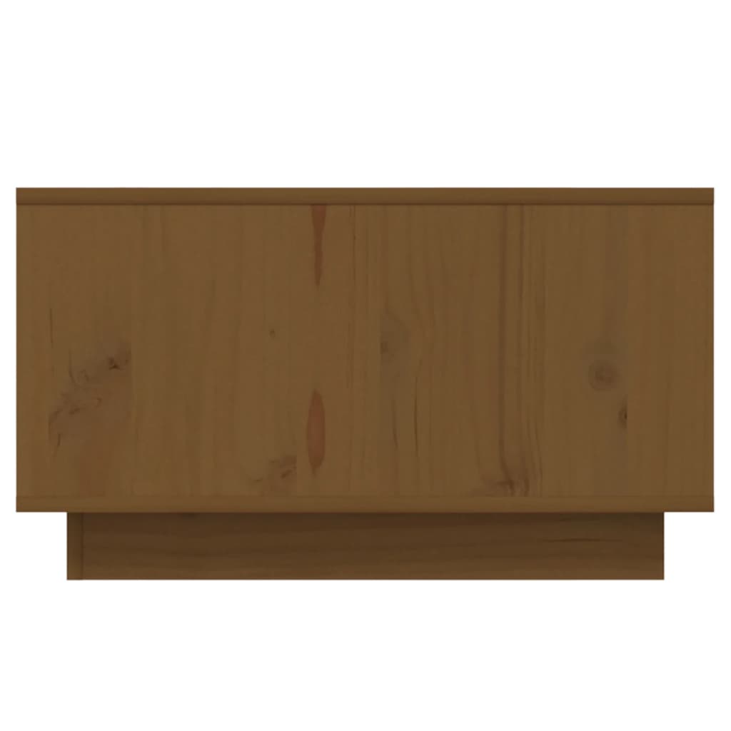 Mesa De Centro Madera Maciza De Pino Marrón Miel 55x56x32 Cm_3