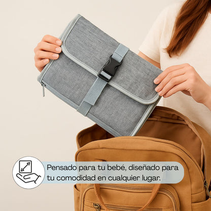 Cambiador Portátil Y Plegable Para Bebé, Color Gris Bathby_5