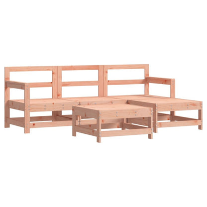 Vidaxl Juego De Sofás De Jardín 5 Pzas Madera Maciza De Abeto Douglas_0