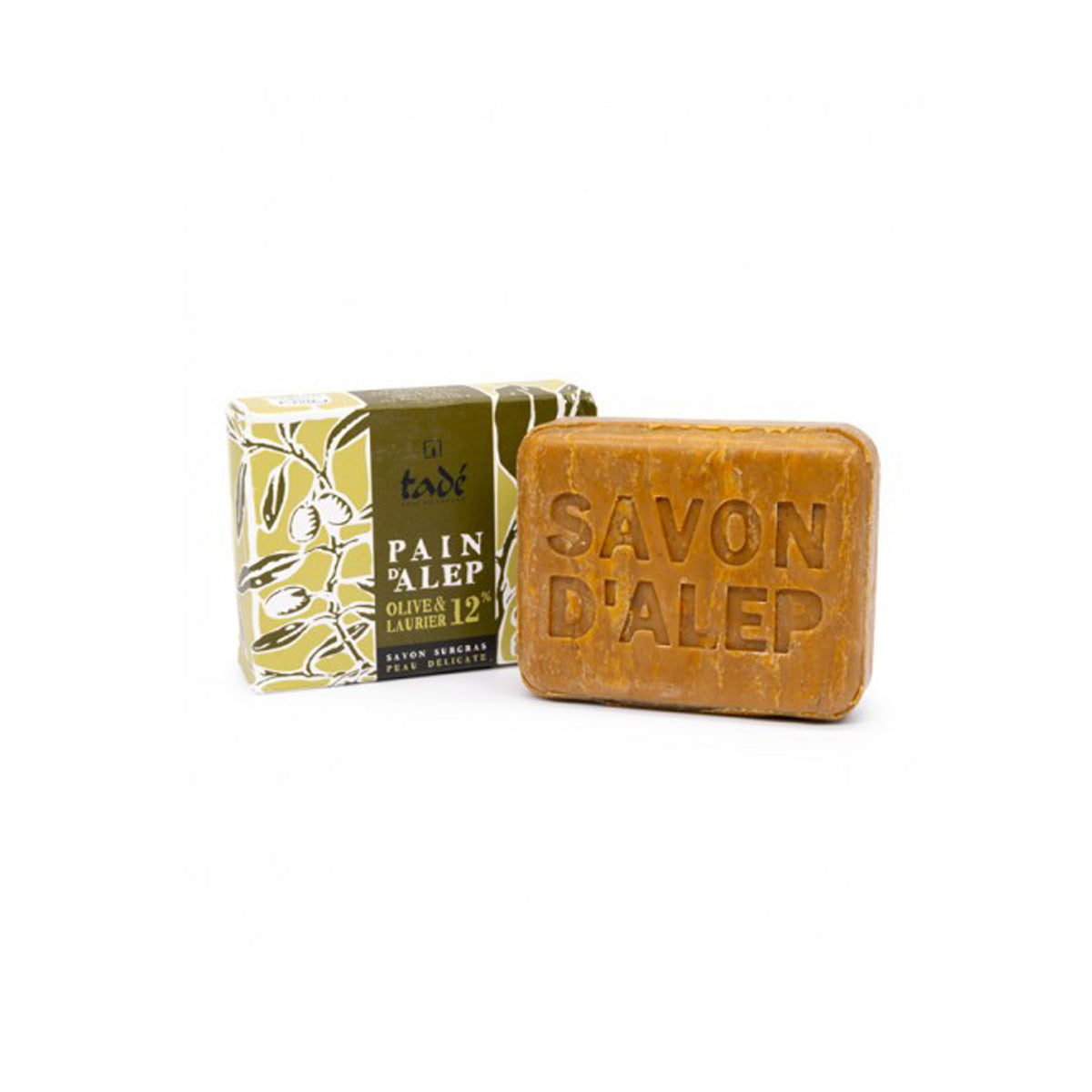 Tadé Jabón de Aleppo 12% Laurel. 100 gr.