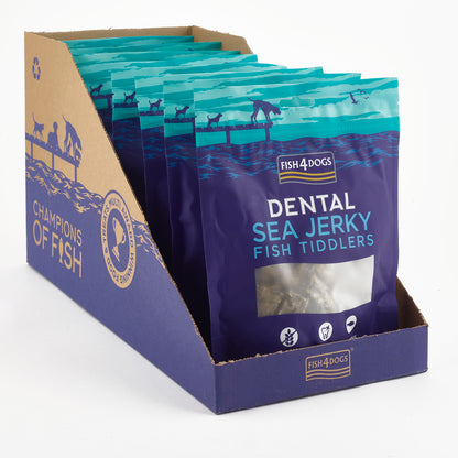 Fish4dogs Snack Dental Natural – Sea Jerky Fish Tiddlers 115 G (pack De 10)