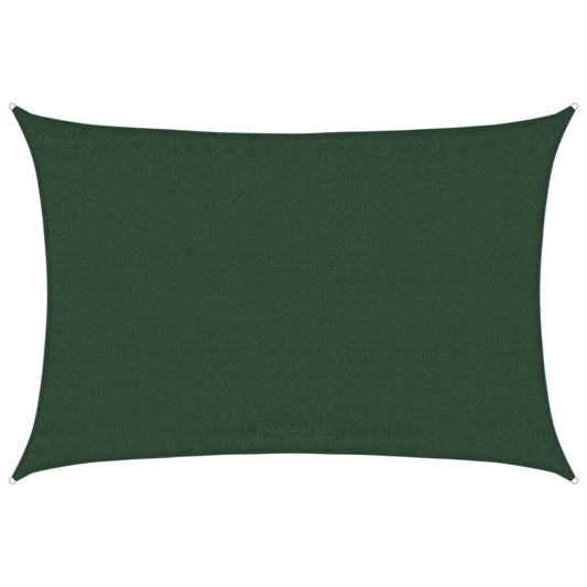 Vidaxl Toldo De Vela Verde Oscuro Hdpe 160 G/m² 3,5x4,5 M_0