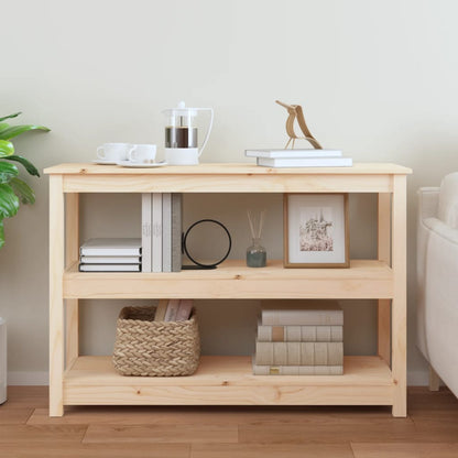 Mesa Consola Madera Maciza De Pino 110x40x74 Cm_1