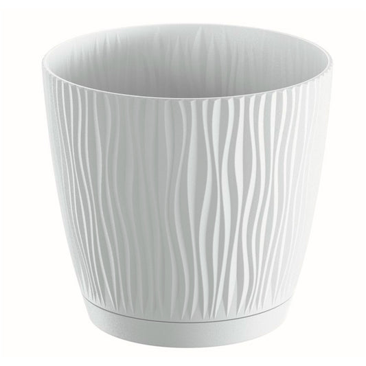 Maceta Sandy P 2,3l., Dimensiones (mm) 168x168x157, Color Blanco_0