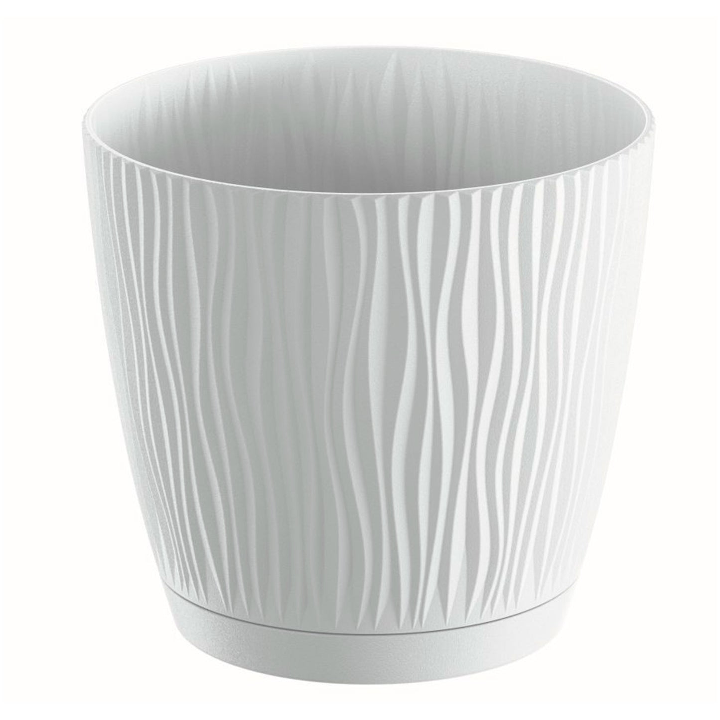 Maceta Sandy P 1,6l., Dimensiones (mm) 149x149x139, Color Blanco_0