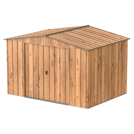 Duramax - Caseta Jardín - Top Hercules 10x8 - Metal - Color Imitación Madera_0