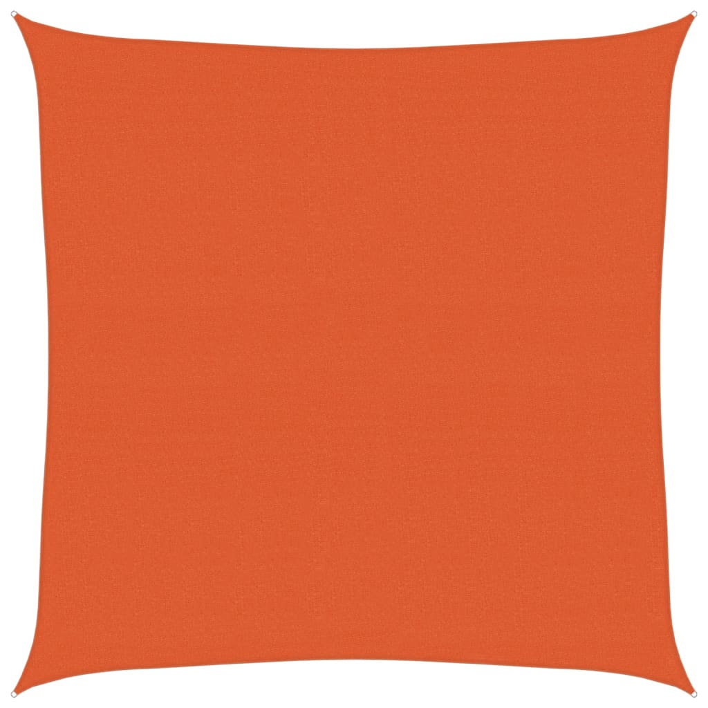 Toldo De Vela Cuadrado Hdpe Naranja 160 G/m² 7x7 M_0