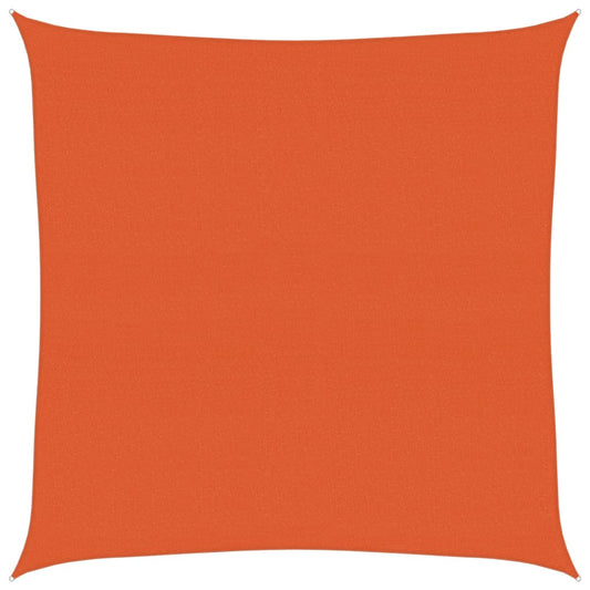 Toldo De Vela Cuadrado Hdpe Naranja 160 G/m² 7x7 M_0