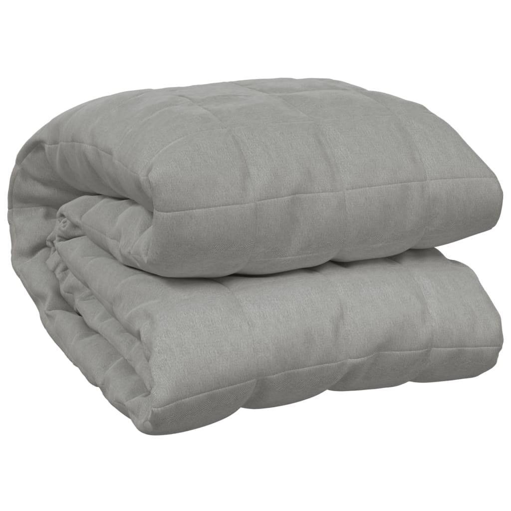 Vidaxl Manta Con Peso Tela Gris 200x230 Cm 9 Kg_0