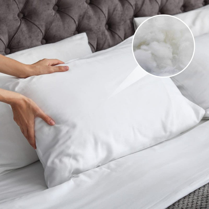 Cecotec Almohada Flow Purecomfort 90 Cm. Fibra Con Tacto De Seda Y Tratamiento Antiácaros Y Antibacterias Máximo Confort_2