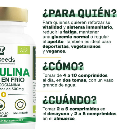 Espirulina Bio, 17% Ficocianina | 400 Comprimidos_1