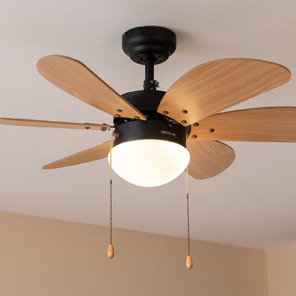 Cecotec Ventilador De Techo Con Luz Energysilence Aero 360 Black&wood Cecotec_1