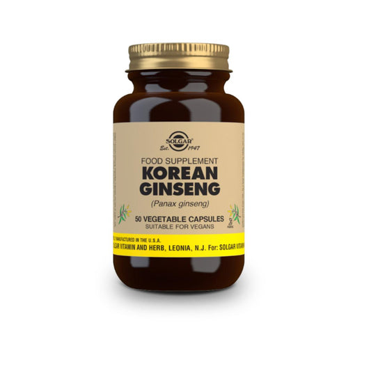 Ginseng Coreano (Panax Ginseng), 50 cápsulas vegetales