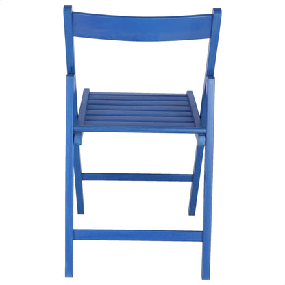 Well Home Mobiliario & Decoración - Pack 4 Sillas Bas En Madera De Haya, Acabado Azul