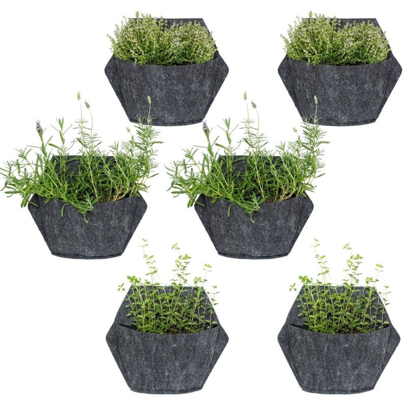 Jardín Vertical Modular Citysens Con Riego Automático De 6 Maceteros – Blanco Con Funda Textil Blanca_3