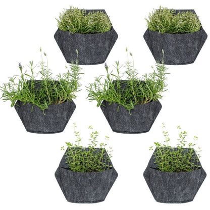 Jardín Vertical Modular Citysens Con Riego Automático De 6 Maceteros – Blanco Con Funda Textil Blanca_3