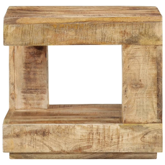 Mesa De Centro De Madera Maciza De Mango 45x45x40 Cm_0