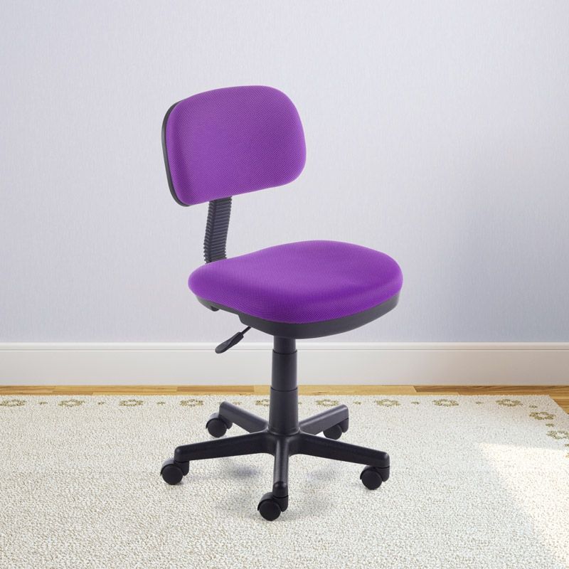 Silla De Estudio Juvenil Lion Pvc, Lila, 53 X 77a89 X 53cm_1